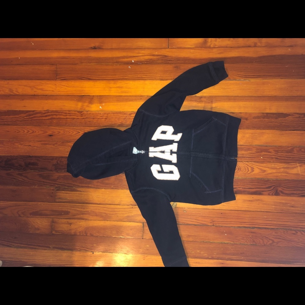 GAP 5T zip up navy hoodie